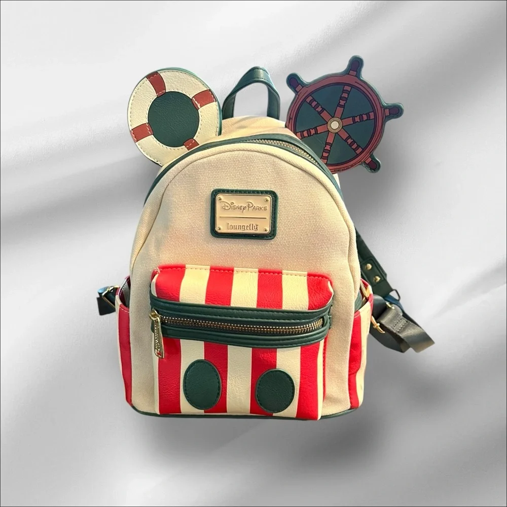 DISNEY LIMITED RELEASE MICKEY MAIN ATTRACTION LOUNGEFLY BACKPACK - JUNGLE CRUISE